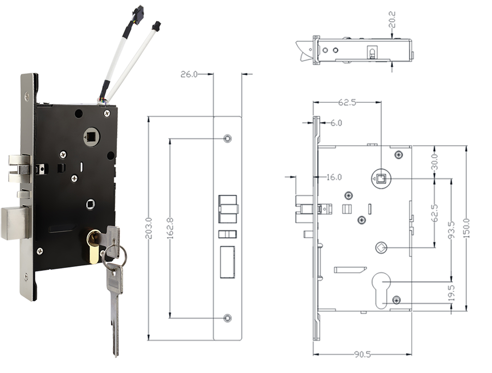 Smart Door Lock Wifi Control YFB-2023