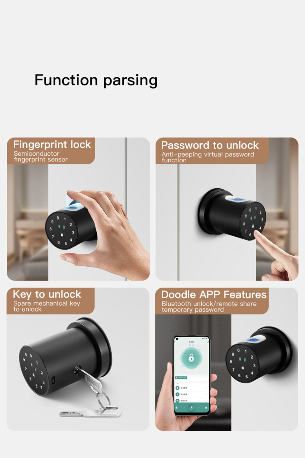 Tuya Bluetooth Ball Lock YFBF-Q1