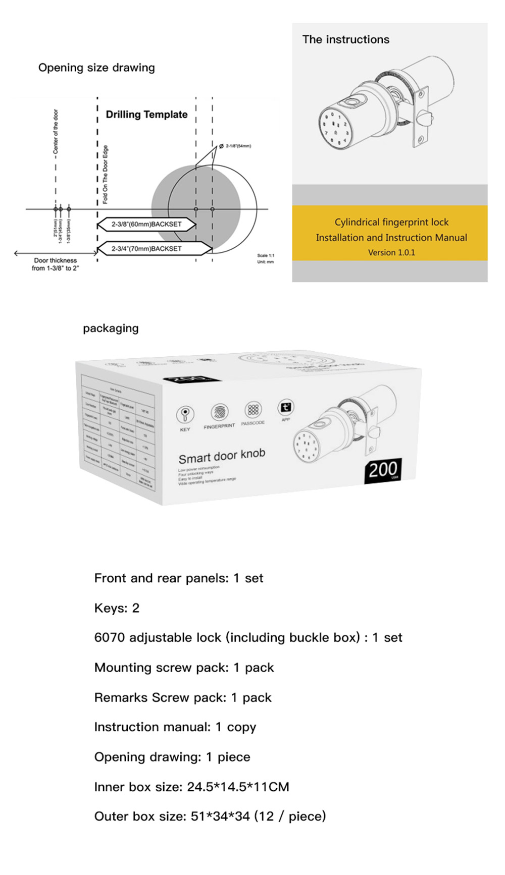 Tuya Bluetooth Ball Lock YFBF-Q1