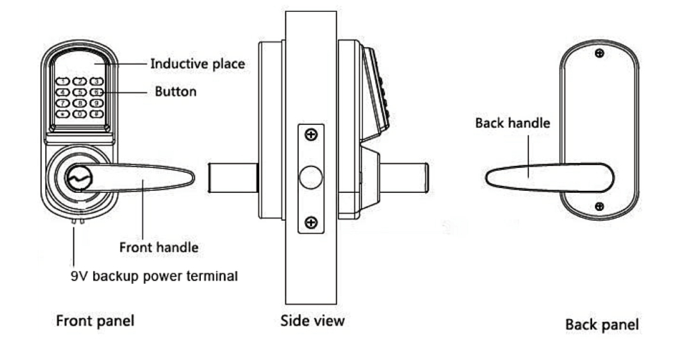 Single Latch Bluetooth Door Lock YFB-210