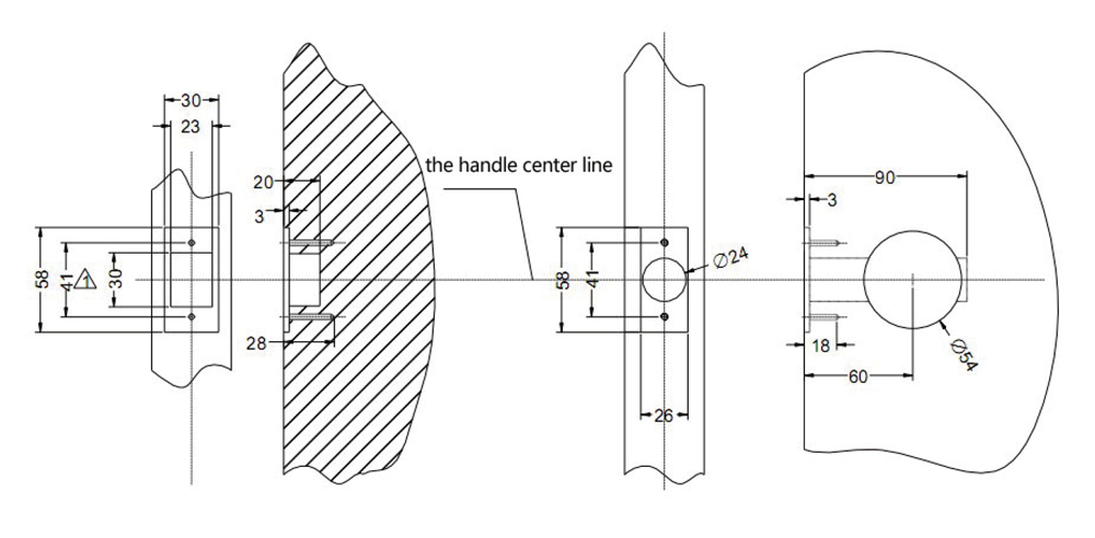 Single Latch Bluetooth Door Lock YFB-210