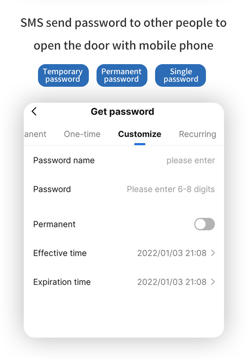 TTLock or Tuya Smart Digital Handles YFBF-T3