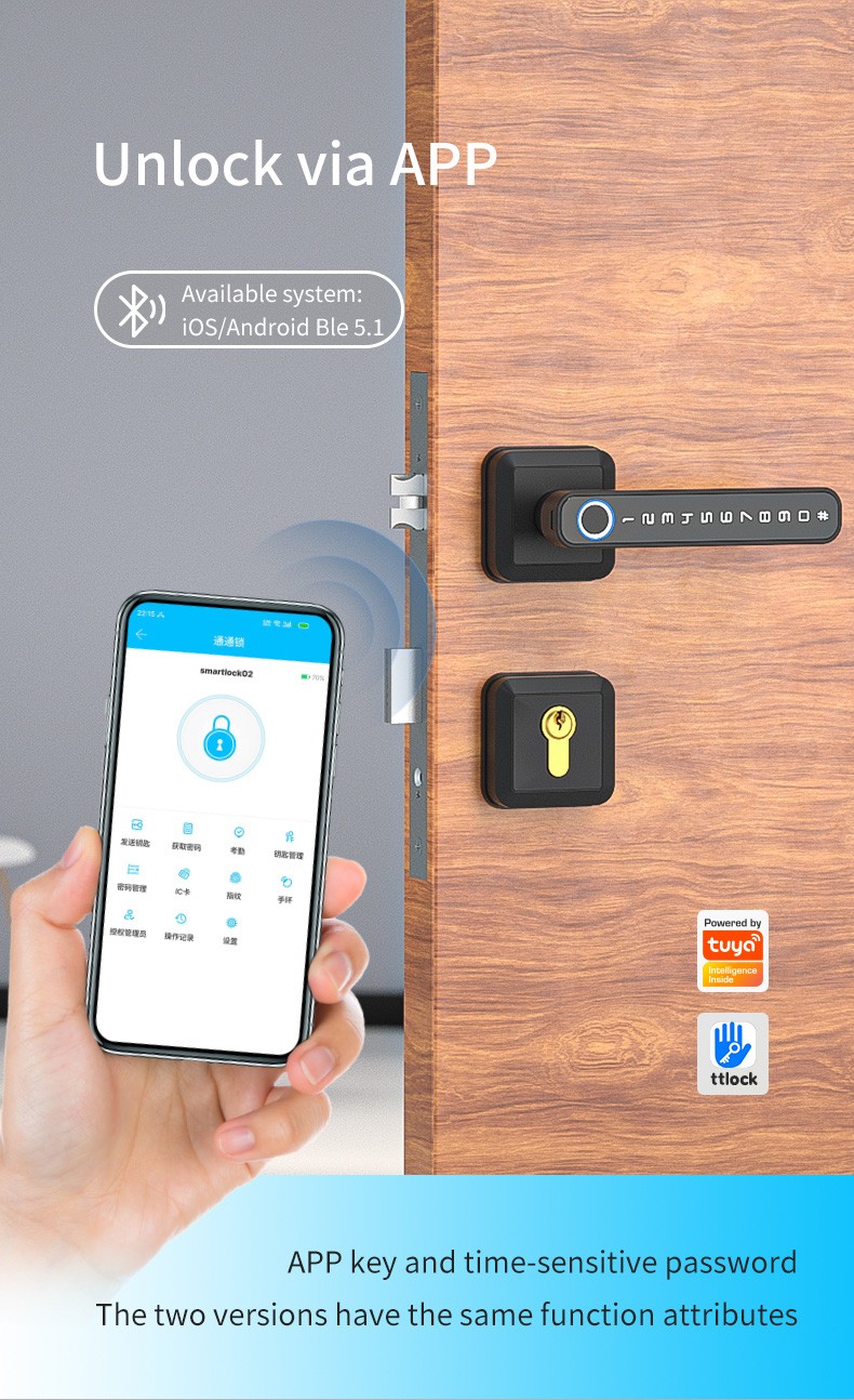 TTLock or Tuya Smart Digital Handles YFBF-T3