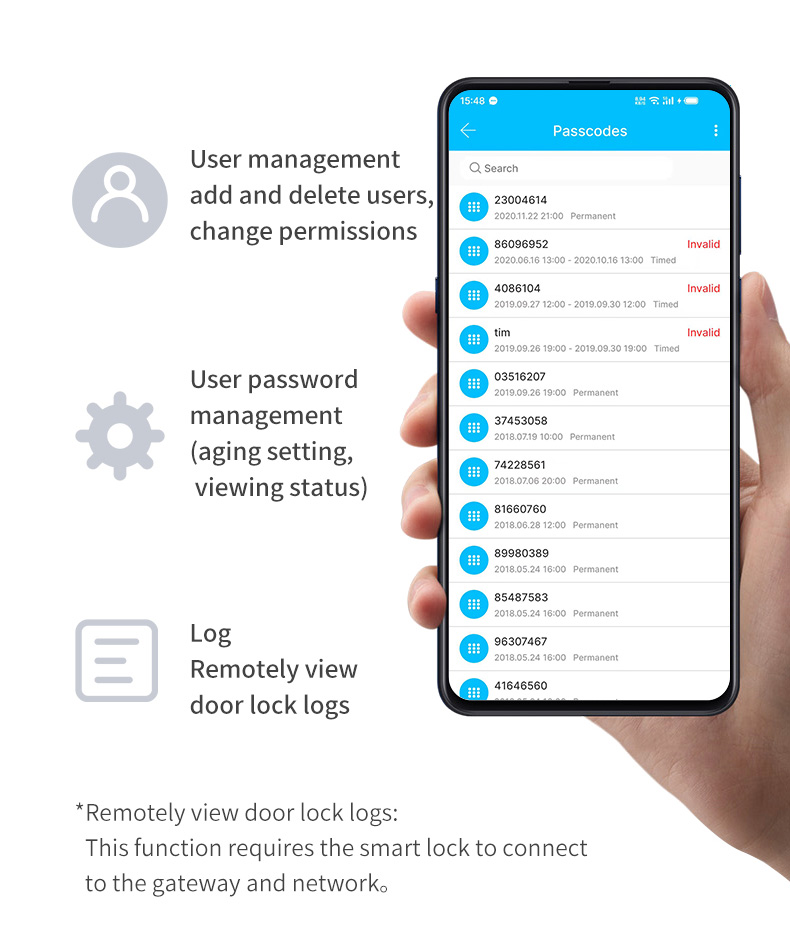 TTLock or Tuya Smart Digital Handles YFBF-T3