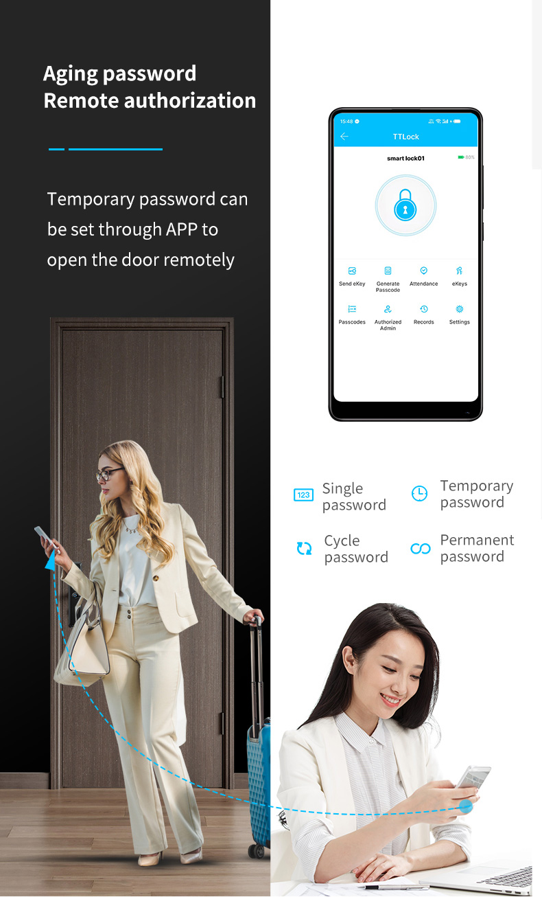 Split Fingerprint Bluetooth Lock YFBF-T3PRO