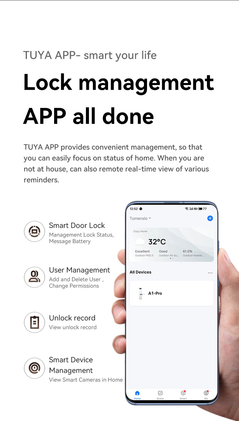 Tuya Zigbee Indoor Lock YFFZ-G1