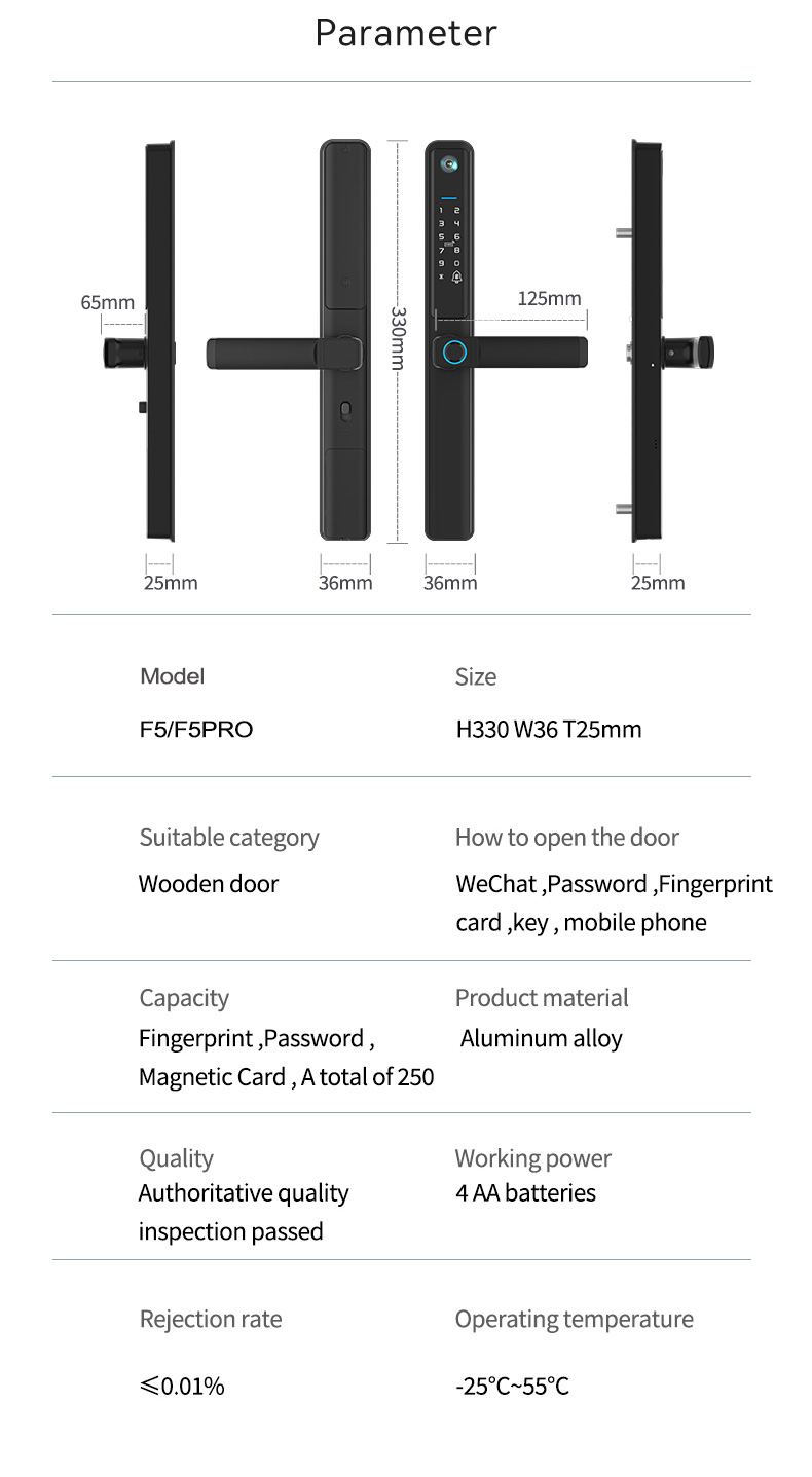 Stand Alone Fingerprint Lock YFF-F5