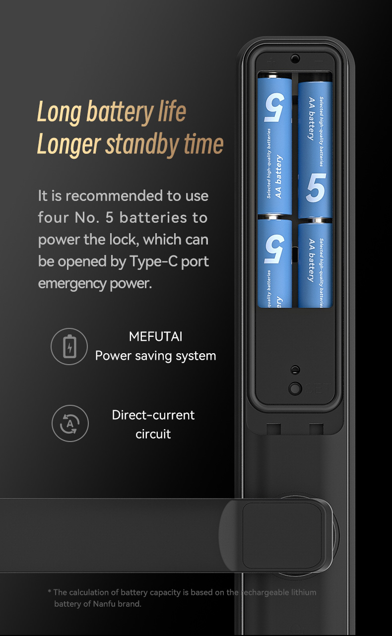 Slim Border Door Fingerprint Door Lock YFBF-F5