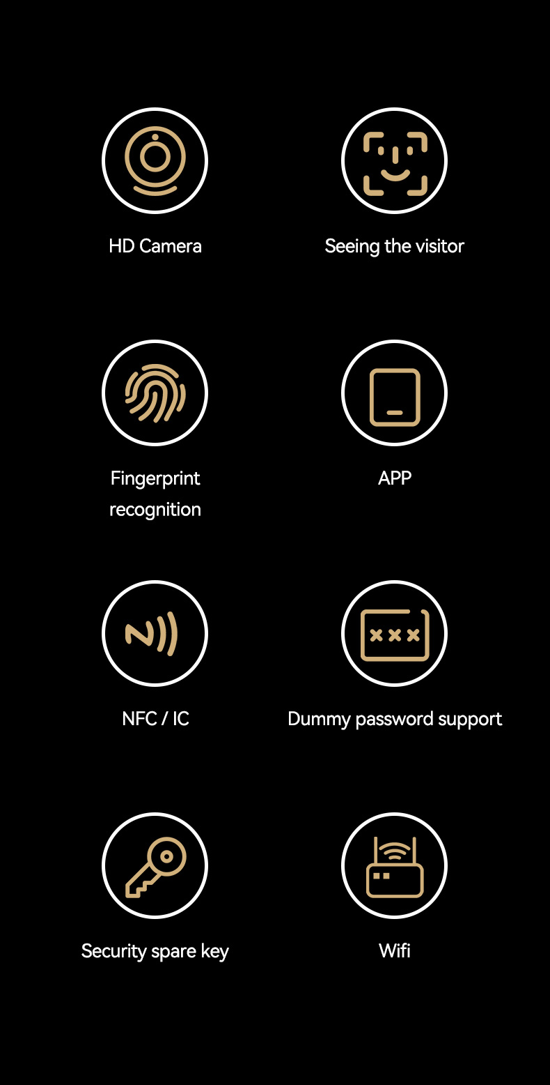 Wifi Fingerprint Smart Lock YFFW-B2