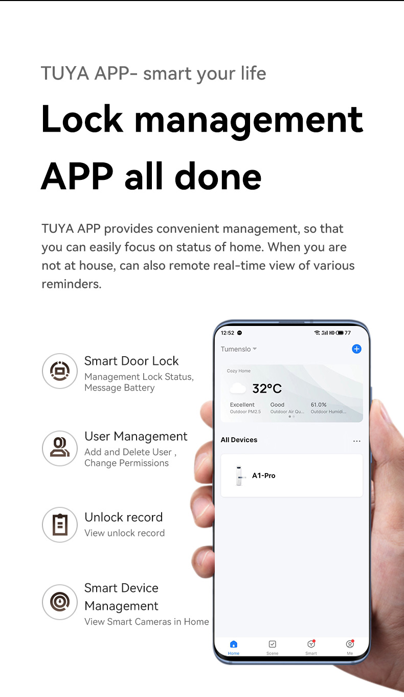 Zigbee Fingerprint Lock YFFZ-B2