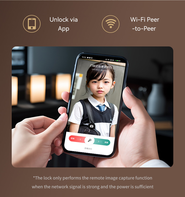 Wifi Lock With Digital Peephole YFFW-B2PRO