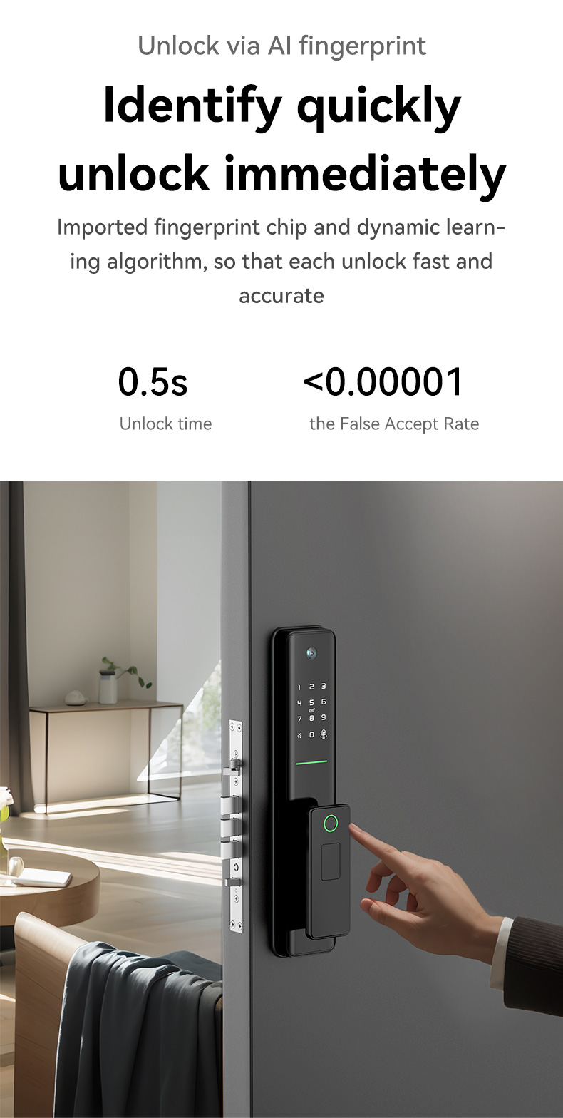 Fingerprint Electronic Mortise Lock YFF-A1