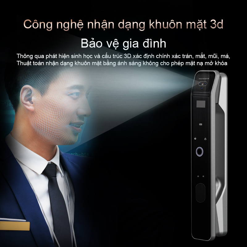 Fingerprint Automatic 3D Face Unlcok YFFW-D2B