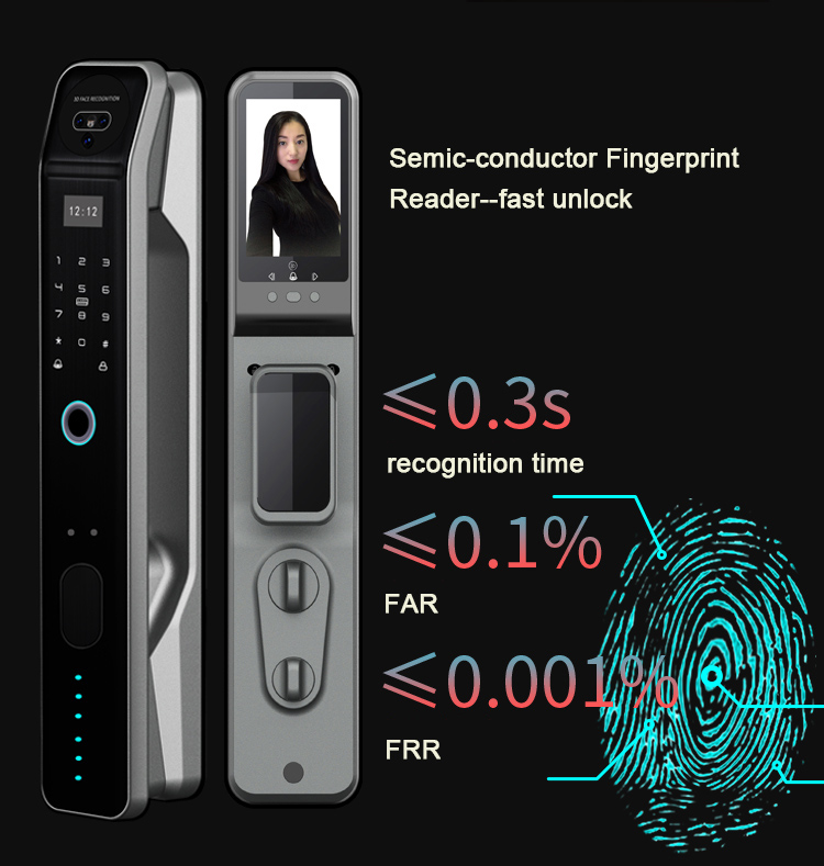 Zigbee 3D Face Russian Lauguage Smart Lock YFFZ-D2B