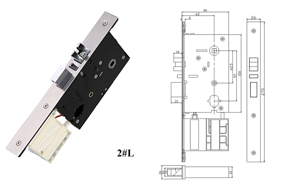 Split RFID Hotel Card Lock YFH-J092