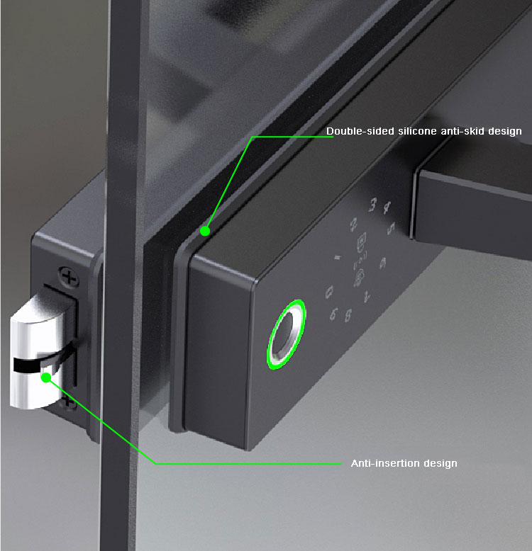 Tuya Wifi Partition Door Glass Door Lock YFBG-G6