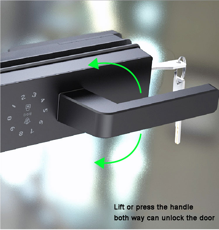 Tuya Wifi Partition Door Glass Door Lock YFBG-G6