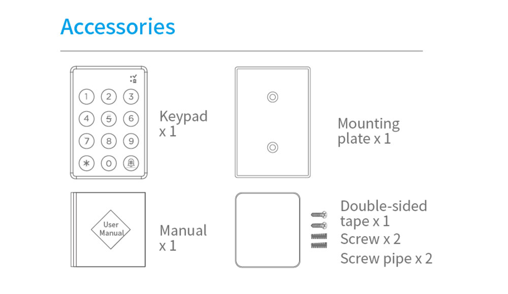 TTlock Wireless Keypad WK2
