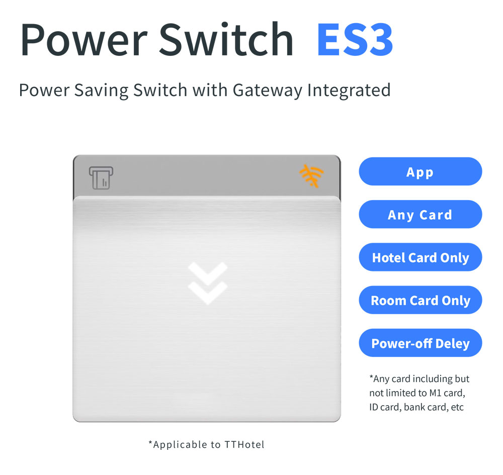 TThotel Power Switch With Gateway RF-ES3