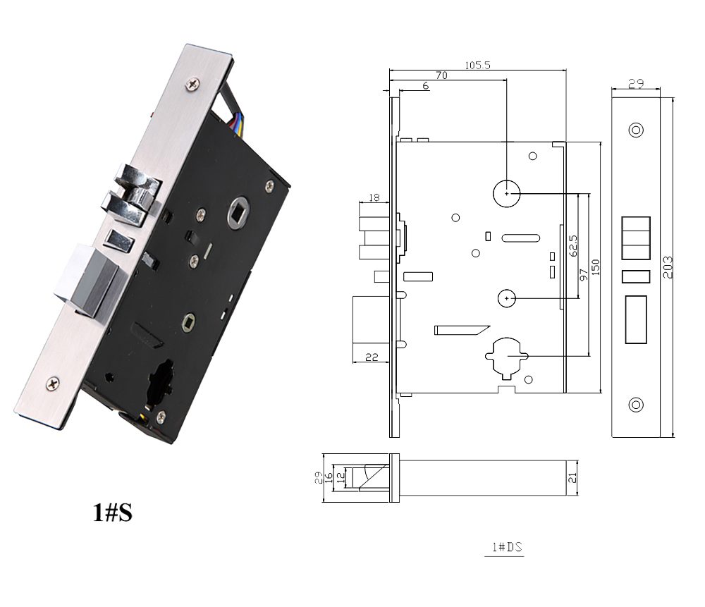 304 Stainless Steel Hotel Card Lock YFH-J35