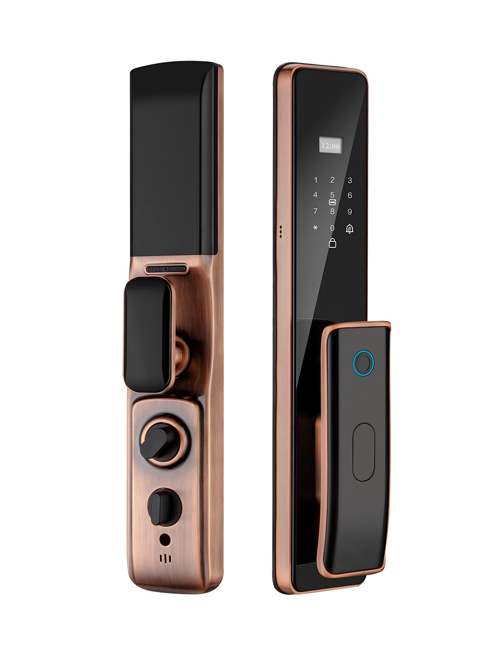 Red Bronze Color Fingerprint Door Lock YFF-P20 Red Bronze Color Fingerprint Door Lock YFF-P20