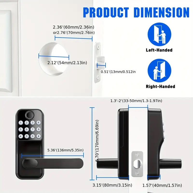 Single Latch Mechanical Button Bluetooth Lock YFBF-V3