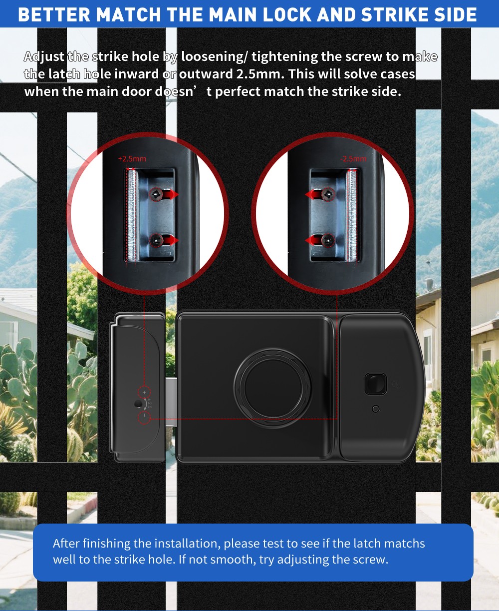 Single Side Waterproof Rim Door Lock YFBF-R1 Single Side Waterproof Rim Door Lock YFBF-R1