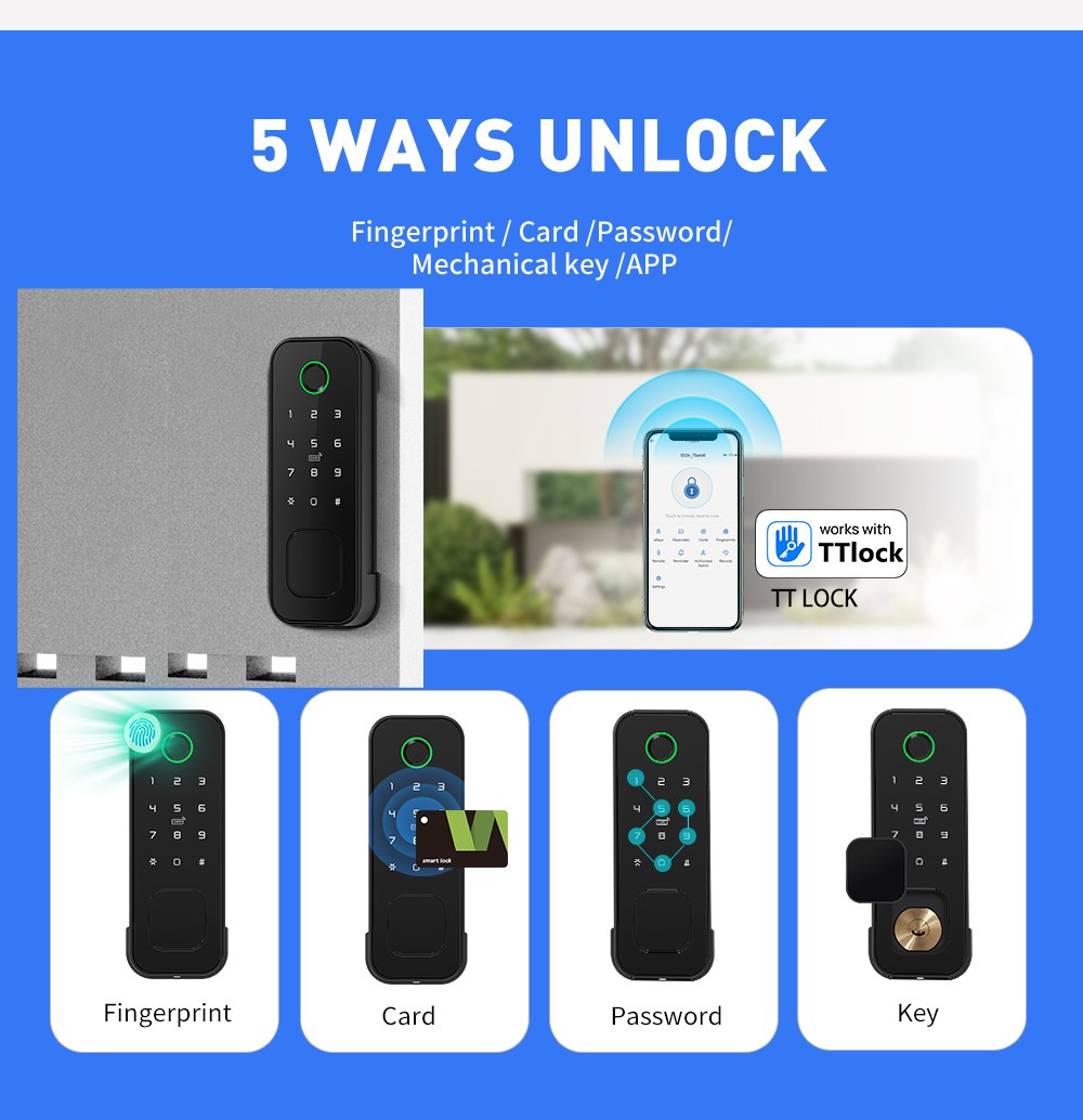 Double Side Waterproof Steel door Rim Lock YFBF-R1 Double Side Waterproof Steel door Rim Lock YFBF-R1