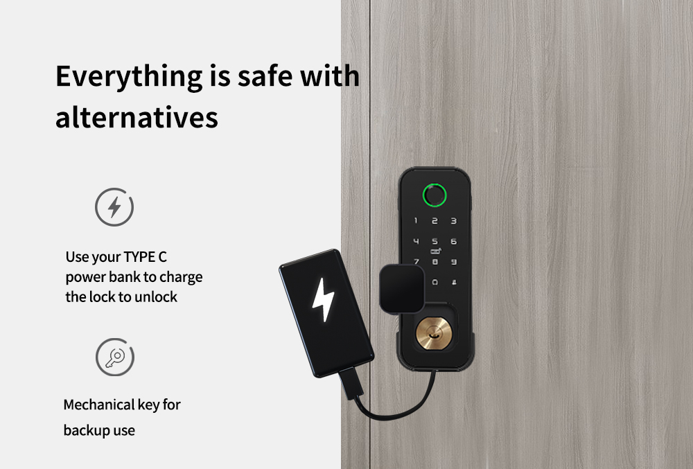 Double Side Waterproof Steel door Rim Lock YFBF-R1 Double Side Waterproof Steel door Rim Lock YFBF-R1