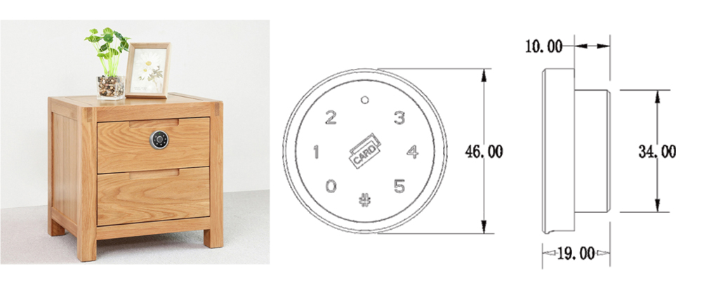 Passcode Drawer Lock P680