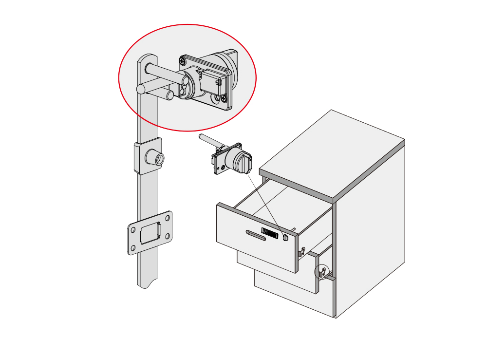 Fingerprint File Cabinet Lock F810 F910