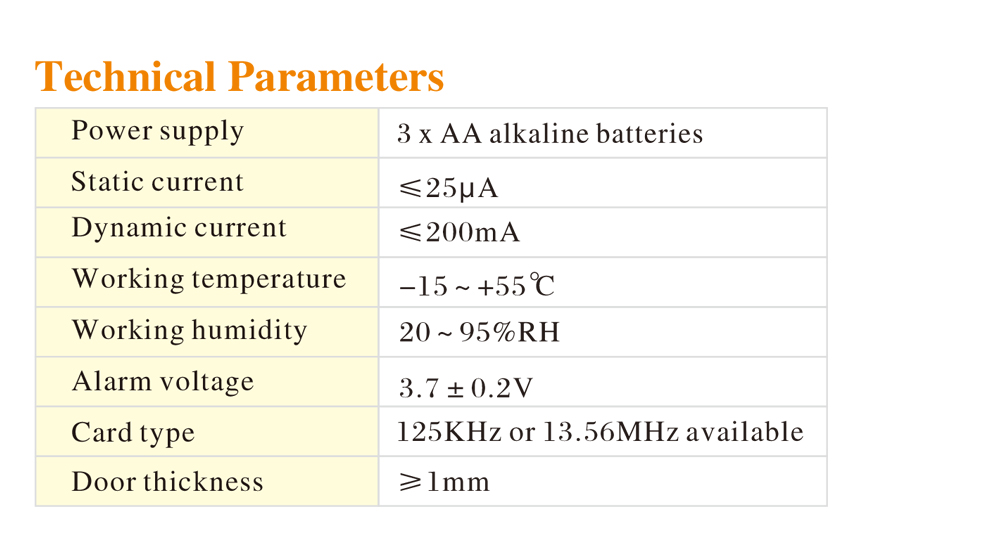 Touch Keypad Locker Lock P870