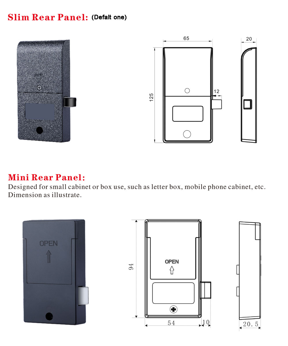 Touch Keypad Locker Lock P870