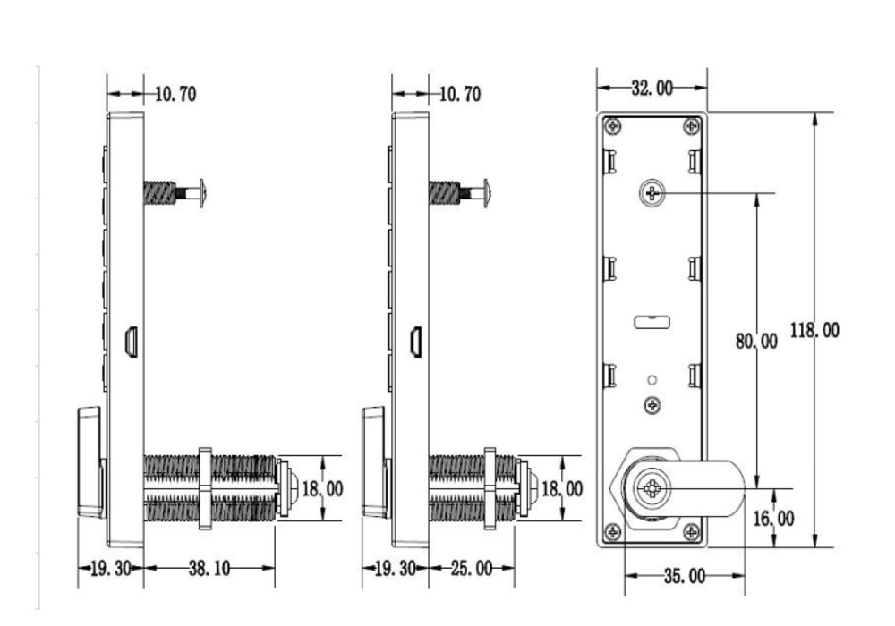 Mechanical Keypad Drawer Lock B930