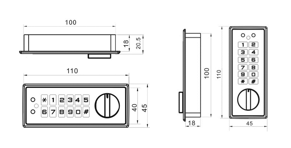 Steel Locker Cam Lock P410 P510