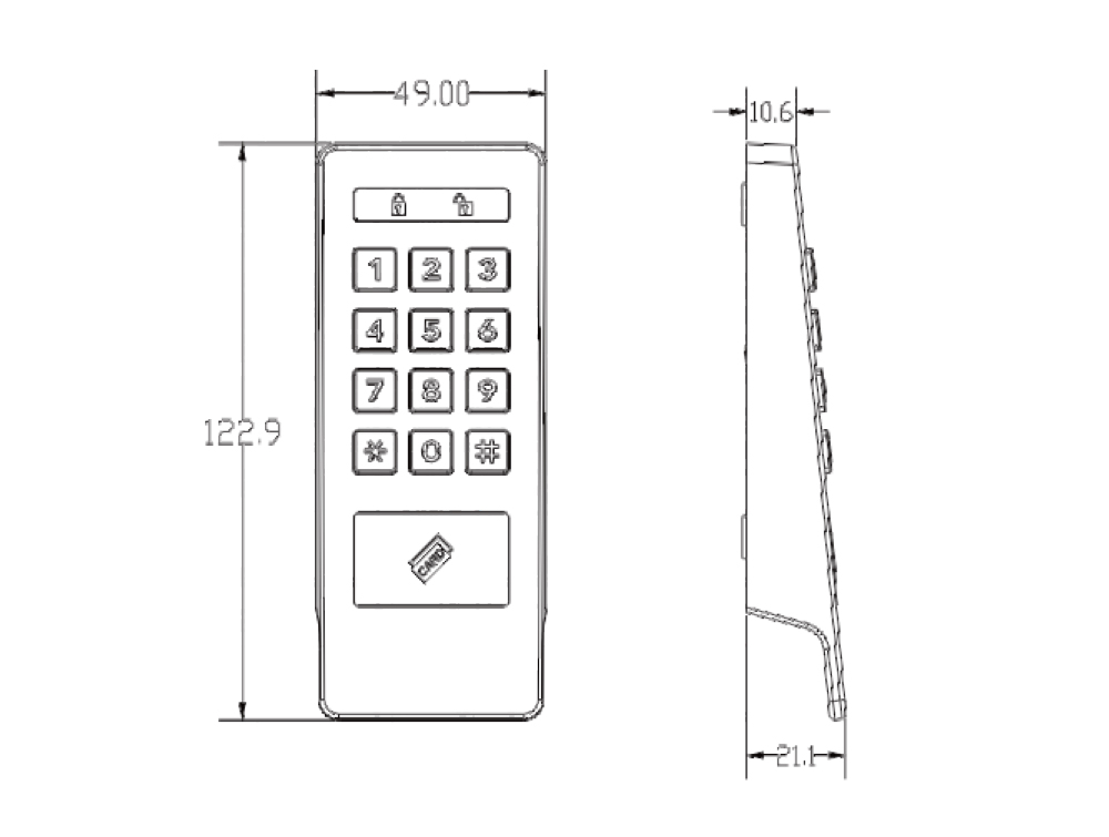 Digital Locker Lock P860S P860S LCD