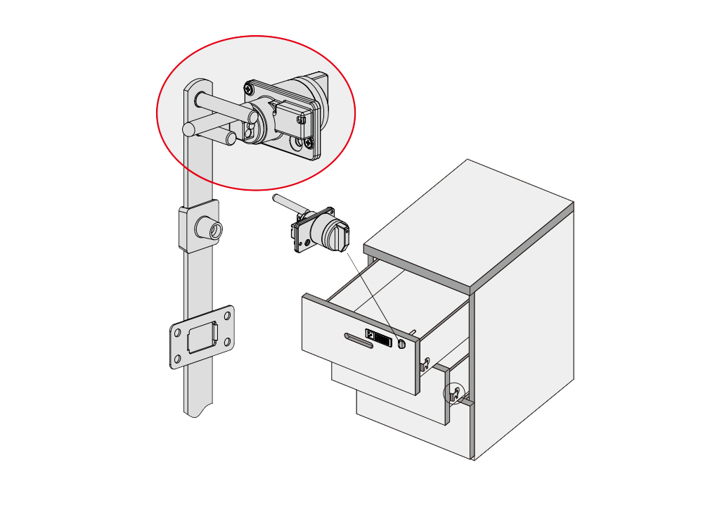 Keypad Cabinet Lock P810 P910
