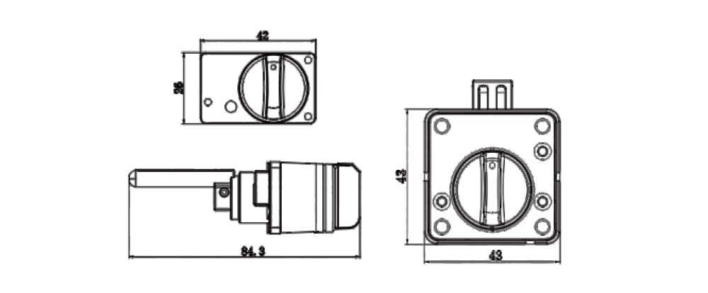 Keypad Cabinet Lock P810 P910