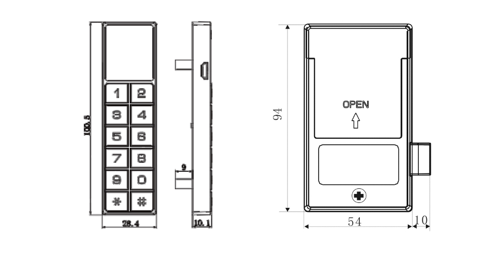 Multi Drawer Passcode Lock P820 P920
