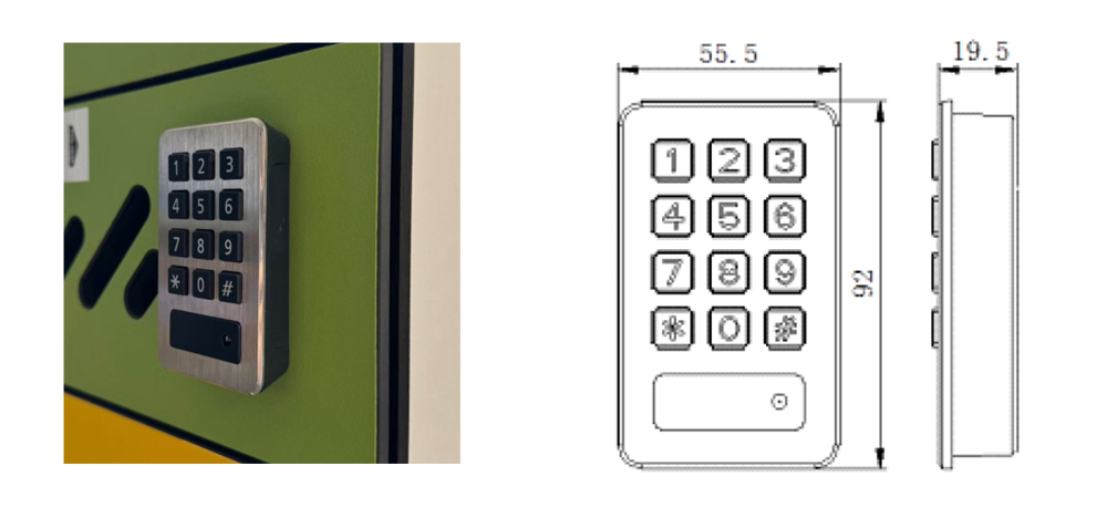 304 Stainless Steel Locker Lock P550
