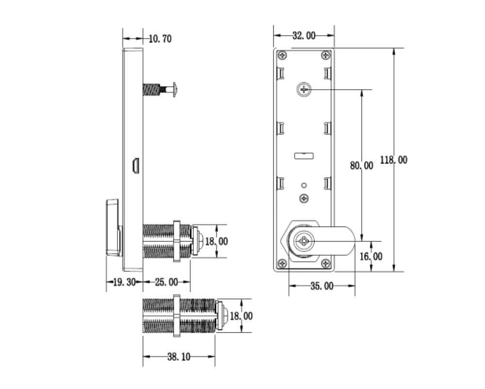 RFID Cam Lock 0830B 0830C