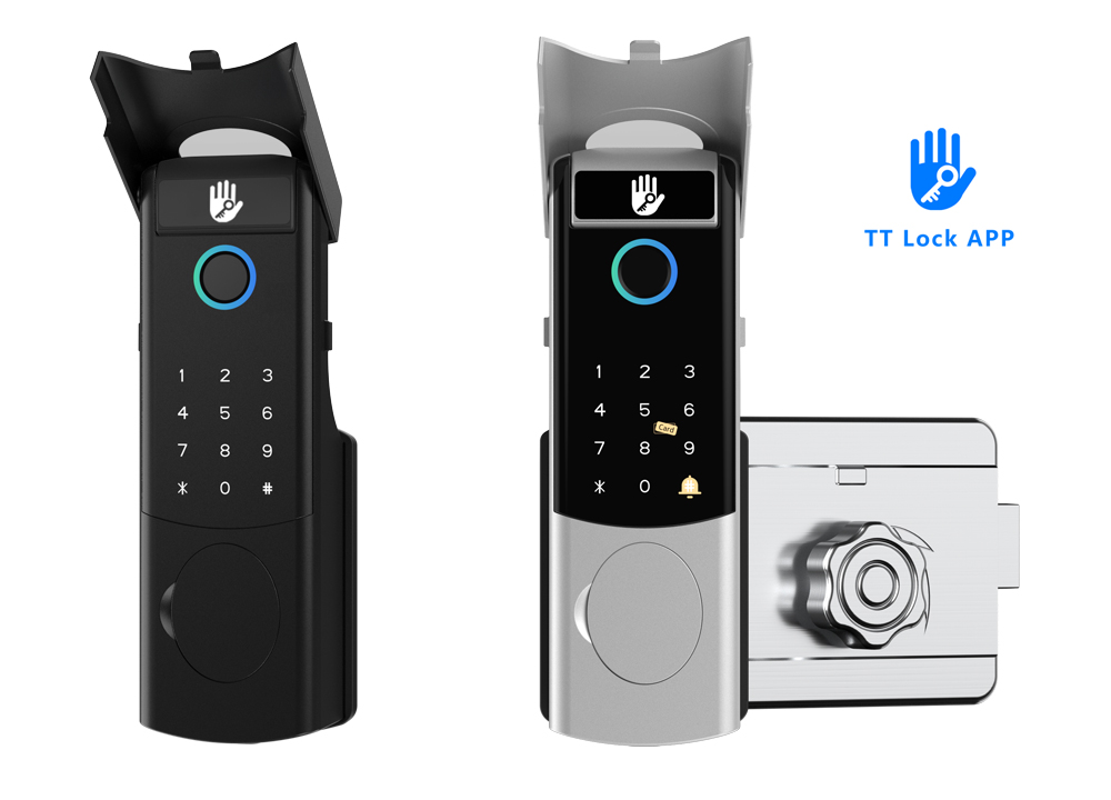 Fingerprint Rim Lock With Rain Cover YFBF-V6 Fingerprint Rim Lock With Rain Cover YFBF-V6