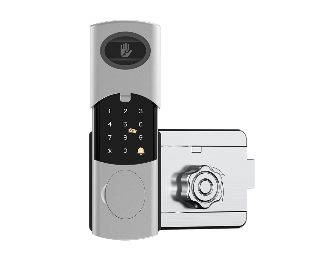 Fingerprint Rim Lock With Rain Cover YFBF-V6 Fingerprint Rim Lock With Rain Cover YFBF-V6