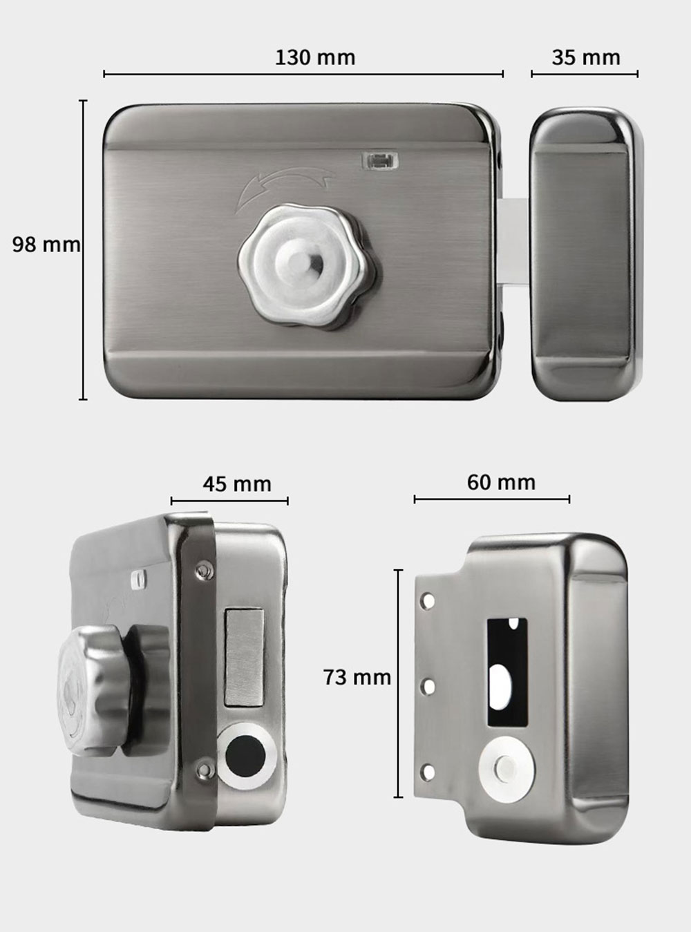 Tuya Wifi Face ID Unlock Rim Lock YFFR-V8/YFFW-V8