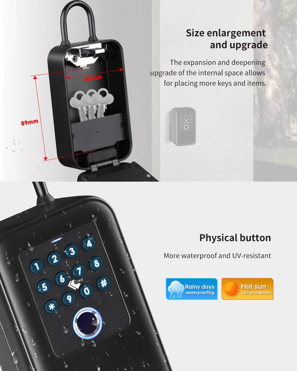 Waterproof Smart Key Storage Box YFBK-K7/YFBK-K7F