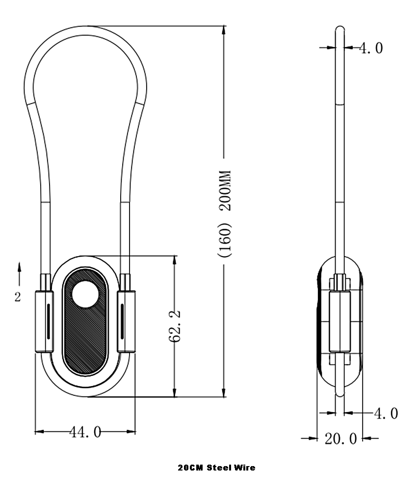 Fingerprint Pad Lock With Differentce CS01