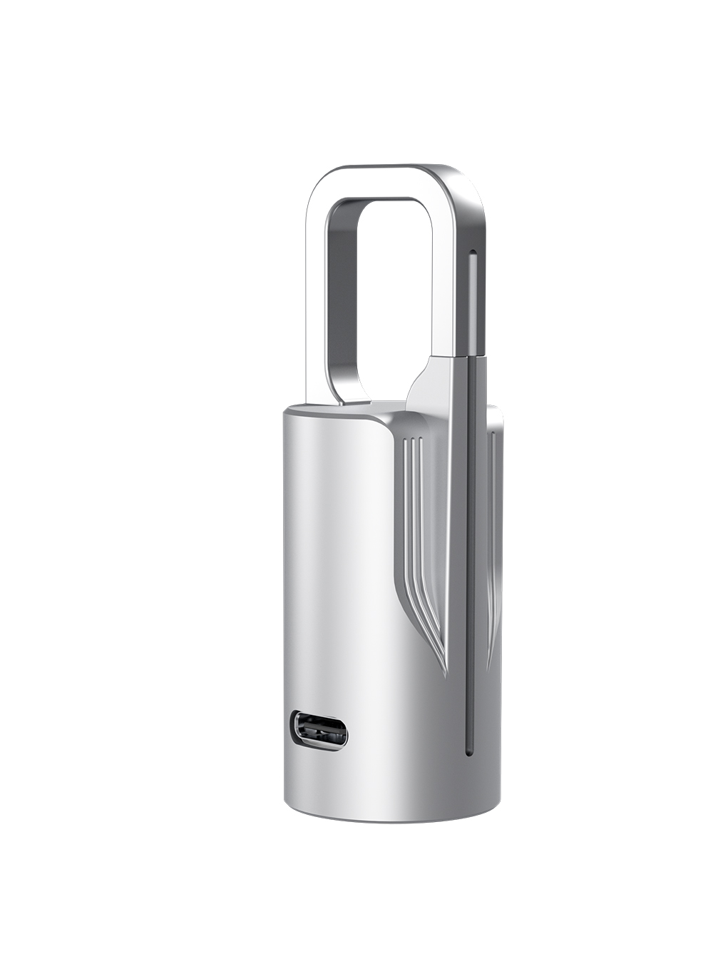 Silver Color Fingerprint Pad Lock ULS3