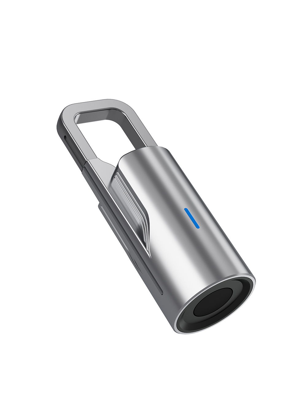 Silver Color Fingerprint Pad Lock ULS3