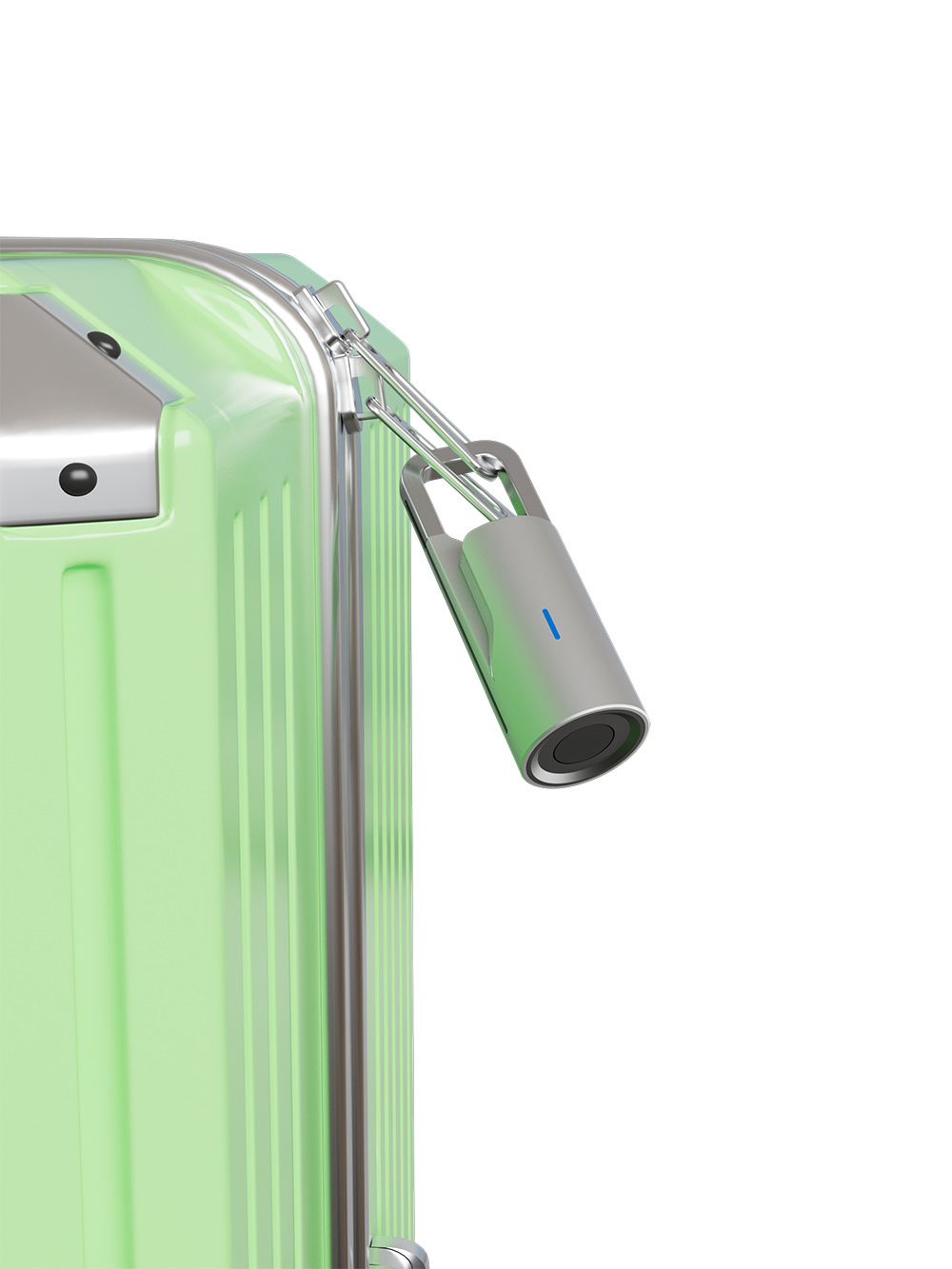 Silver Color Fingerprint Pad Lock ULS3