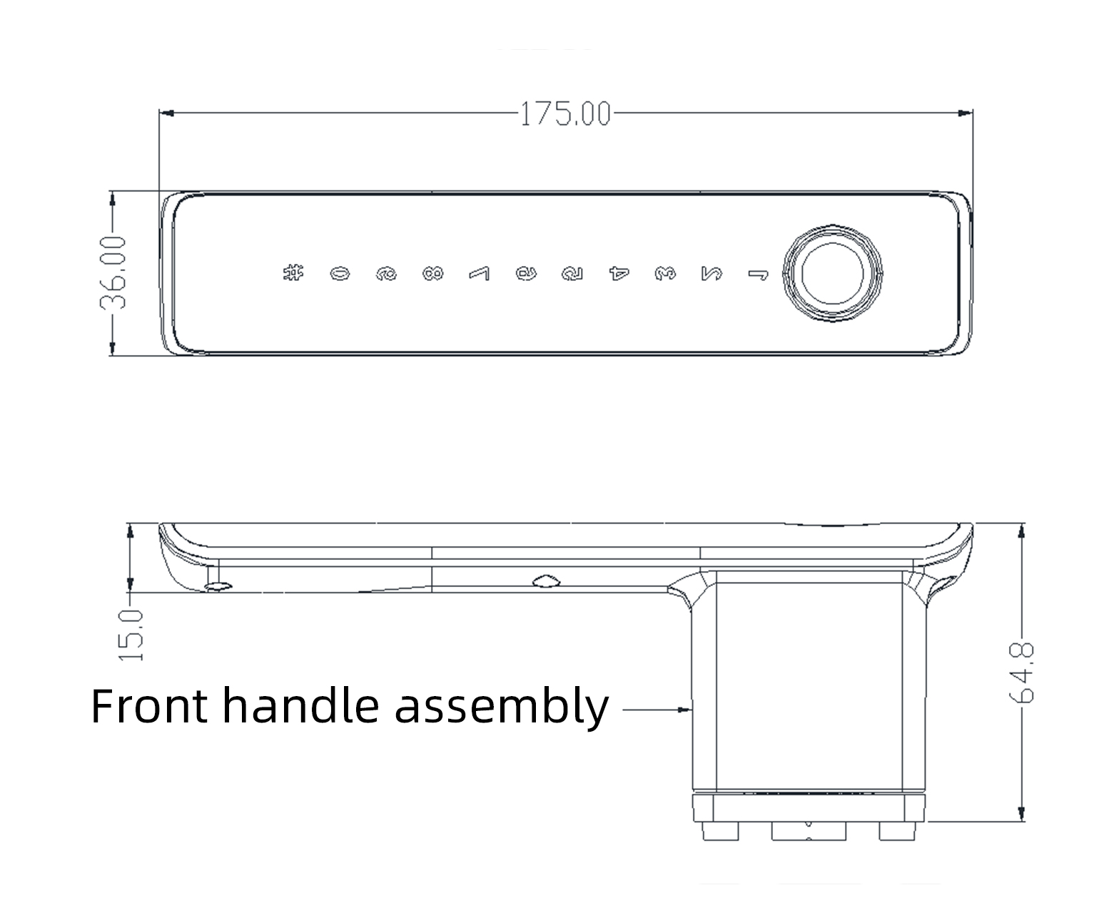 Indoor Magnet Mortise Bluetooth Lock YFBF-2071